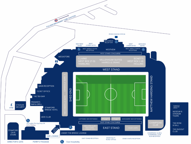 Stadium map
