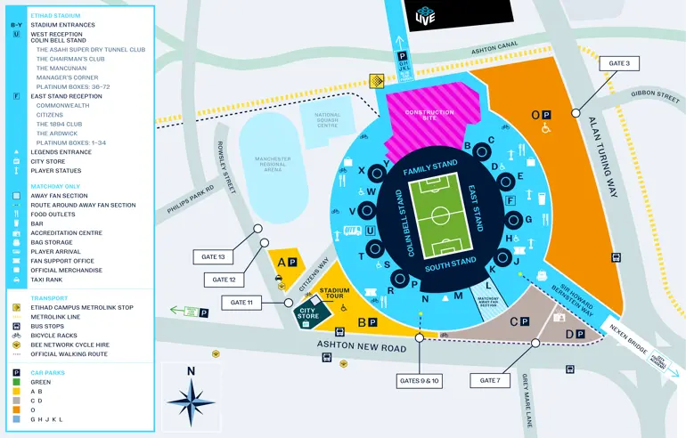 Stadium map