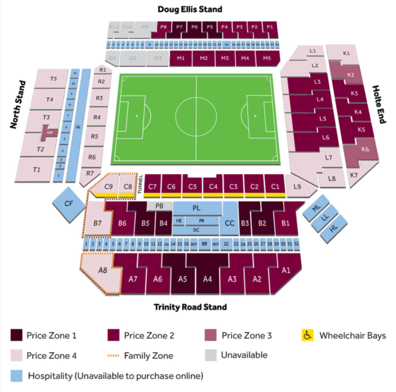 Stadium map