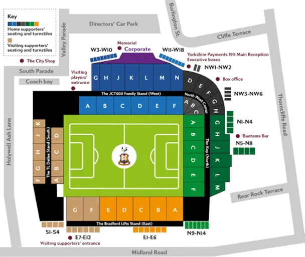 Stadium map