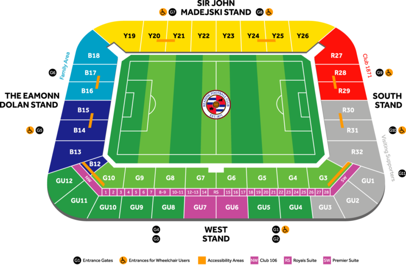 Stadium map