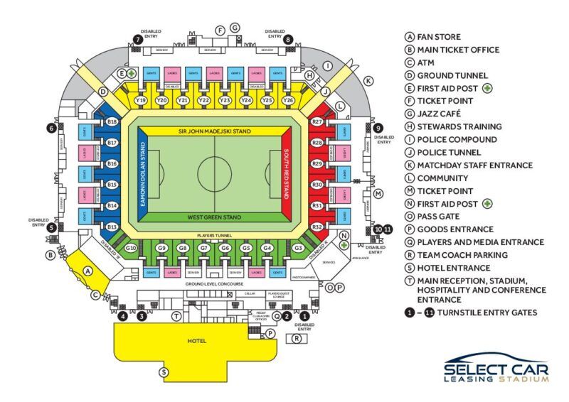 Stadium map