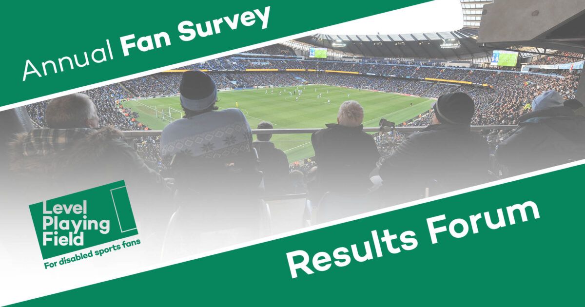 Forum to discuss 2023 Annual Fan Survey - Level Playing Field