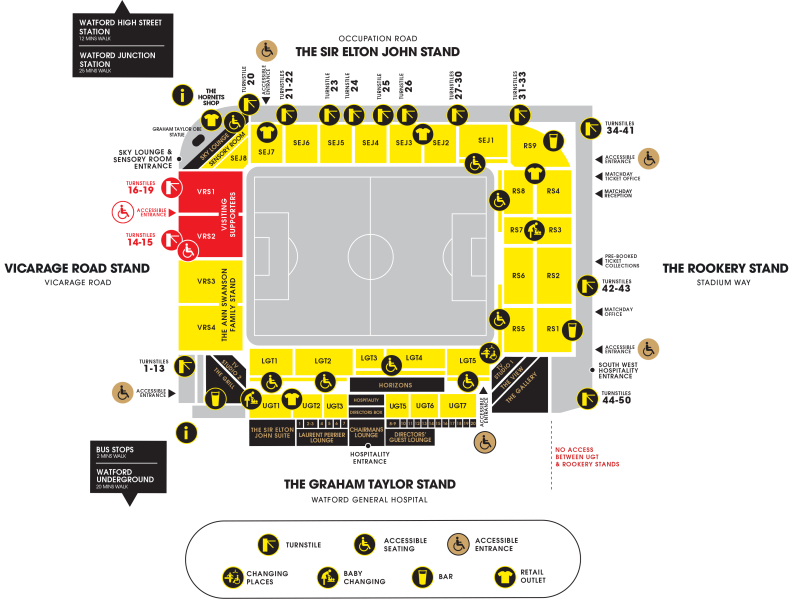 Stadium map