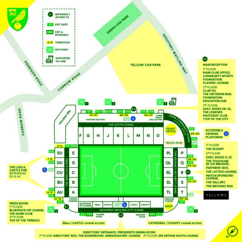 Stadium map