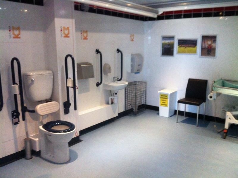 Changing Places facility at MK Dons' Stadium MK.