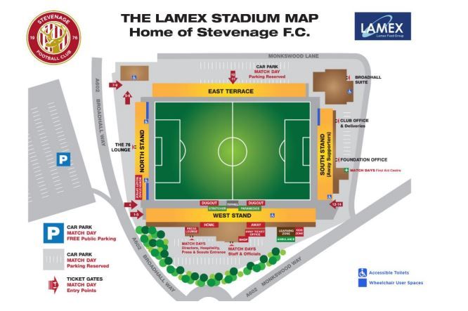 Stadium map